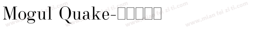 Mogul Quake字体转换